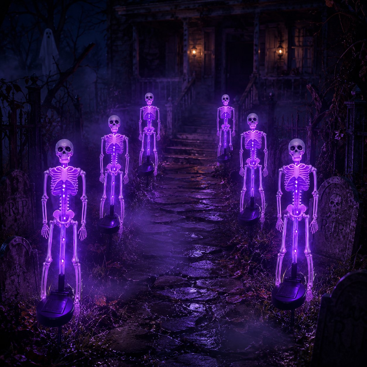 💥LAST DAY 50% OFF🔥💀Solar Skeleton Yard Stake
