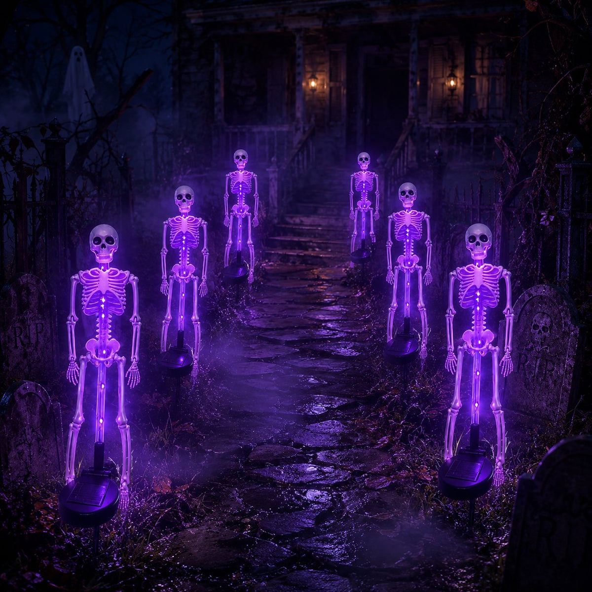 💥LAST DAY 50% OFF🔥💀Solar Skeleton Yard Stake