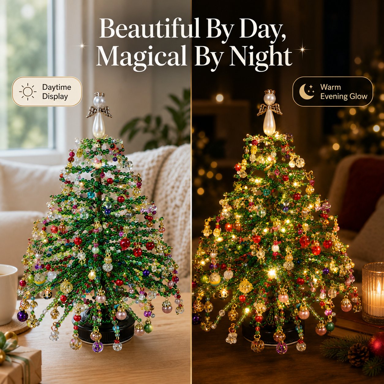 🎄🔥 Last Day 49% OFF✨DIY Beaded Christmas Tree Kit🎅