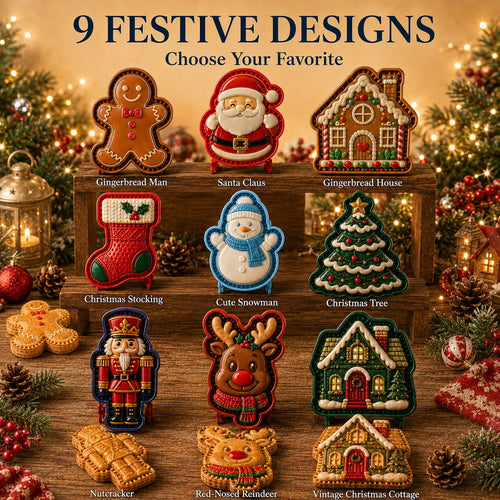 ⏳ Last Day 49% OFF – 🎄 9-Design Christmas Mini Pie Mold Collection🥧✨