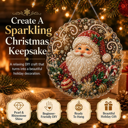 🎄LAST DAY 49% OFF —✨Christmas Pearl Diamond Art Hanging Ornament Kit🎅💎