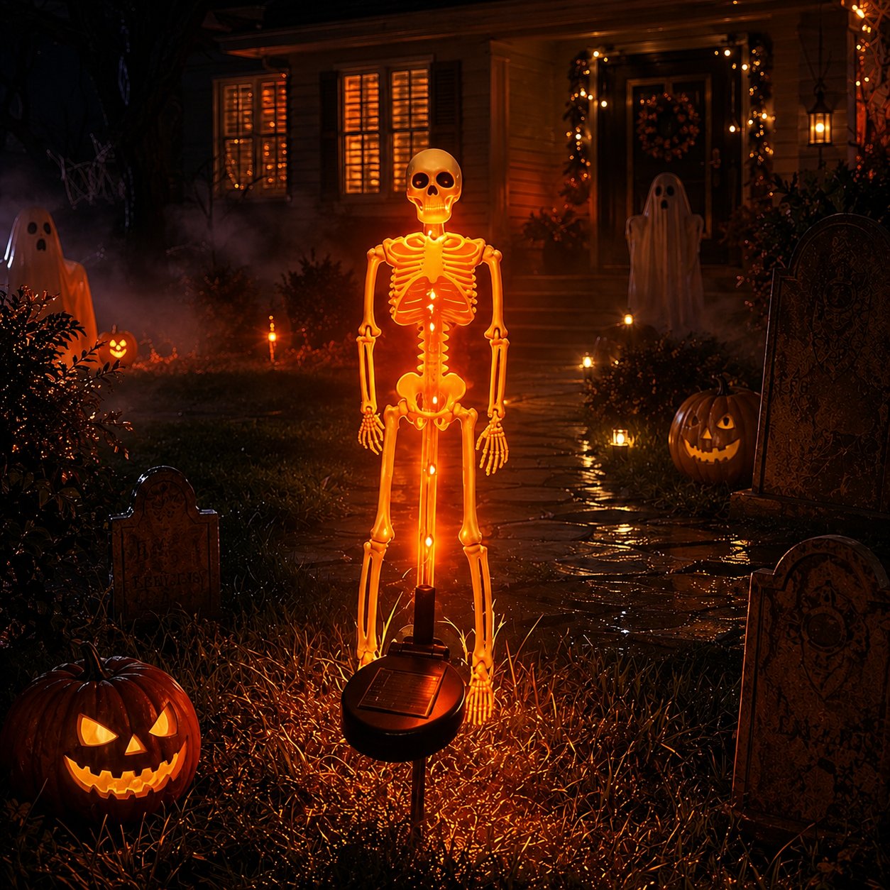 💥LAST DAY 50% OFF🔥💀Solar Skeleton Yard Stake