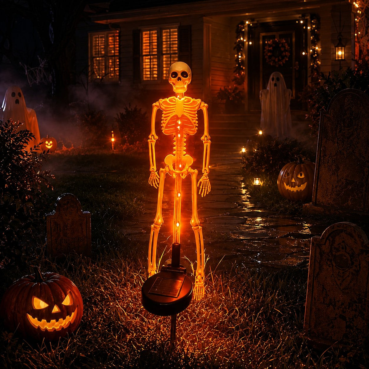 💥LAST DAY 50% OFF🔥💀Solar Skeleton Yard Stake