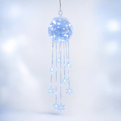 ❄️Winter Magic Snowflake Cascade – LED Hanging Christmas Ornament💙