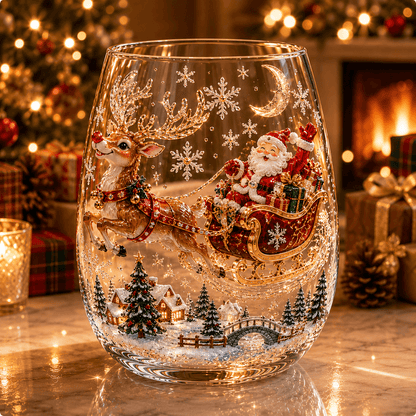 💥 Last Day 49% OFF – 🔥🎁Magical Christmas Glass Cup Gift Collection✨