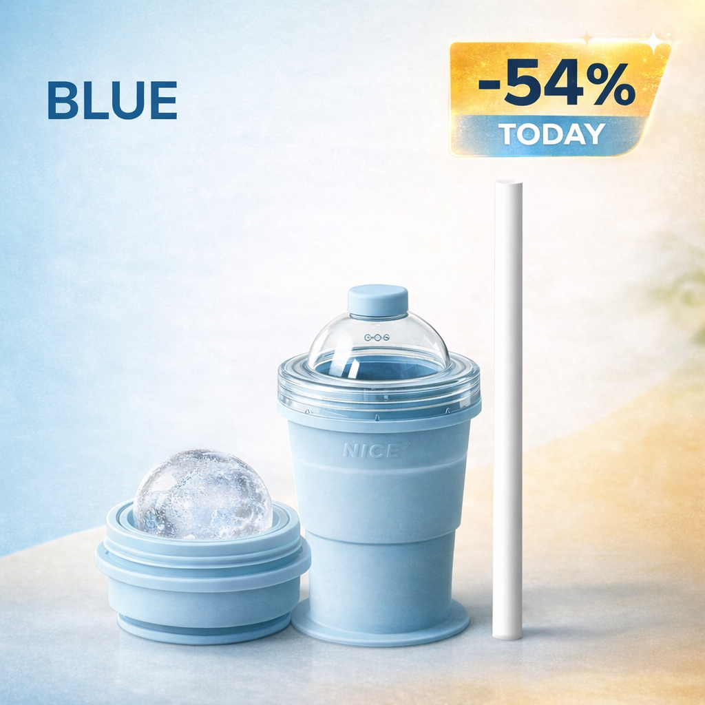 🔥Last Day 49% OFF - Foldable Ice Cup with Straw