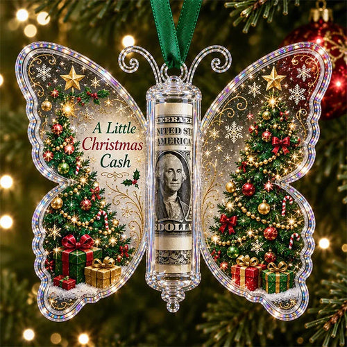 🦋Butterfly Christmas Money Gift Ornament 🎄✨