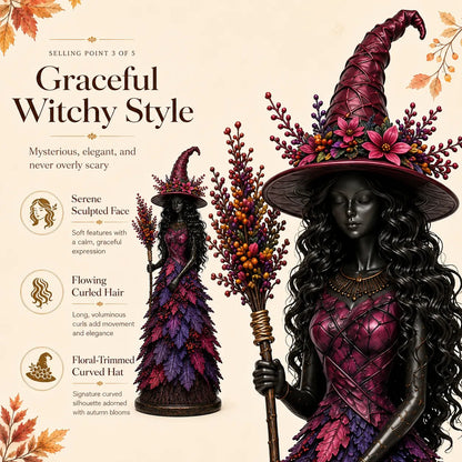 🔥LAST DAY 49% OFF - 🧙‍♀️Enchanted Autumn Witch Figurine (📦Buy 2 Free Shipping)