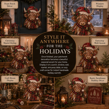 🔥LAST DAY 49% OFF - 🎅Christmas Patchwork Fabric DIY Decor Kit
