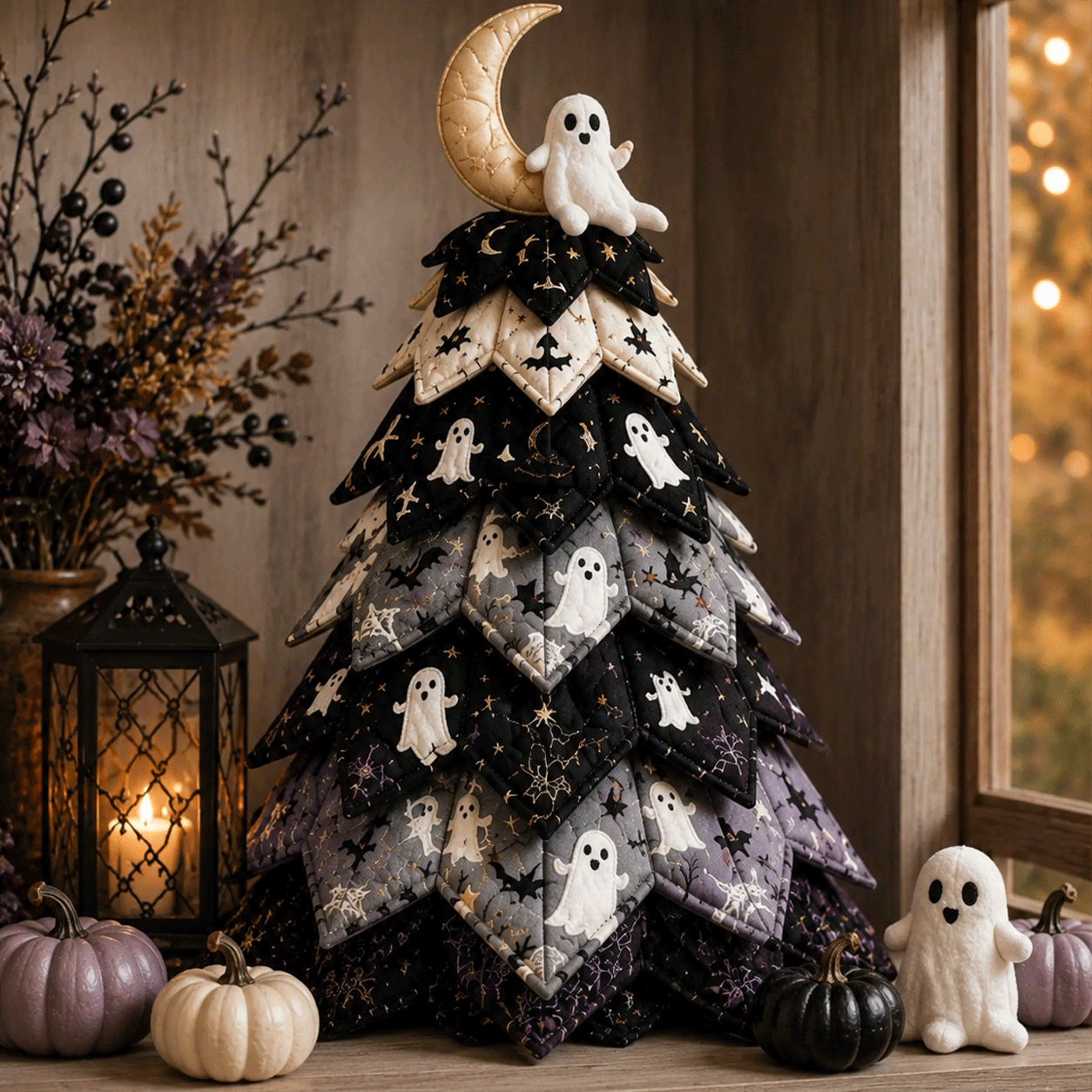 🔥Last Day 49% OFF - 🎃DIY Halloween Quilted Fabric Tree Kit