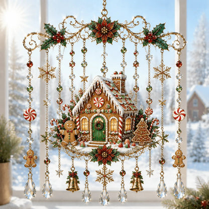 🔥Last Day 49% OFF- Handmade Christmas Stained Glass Window Hanging
