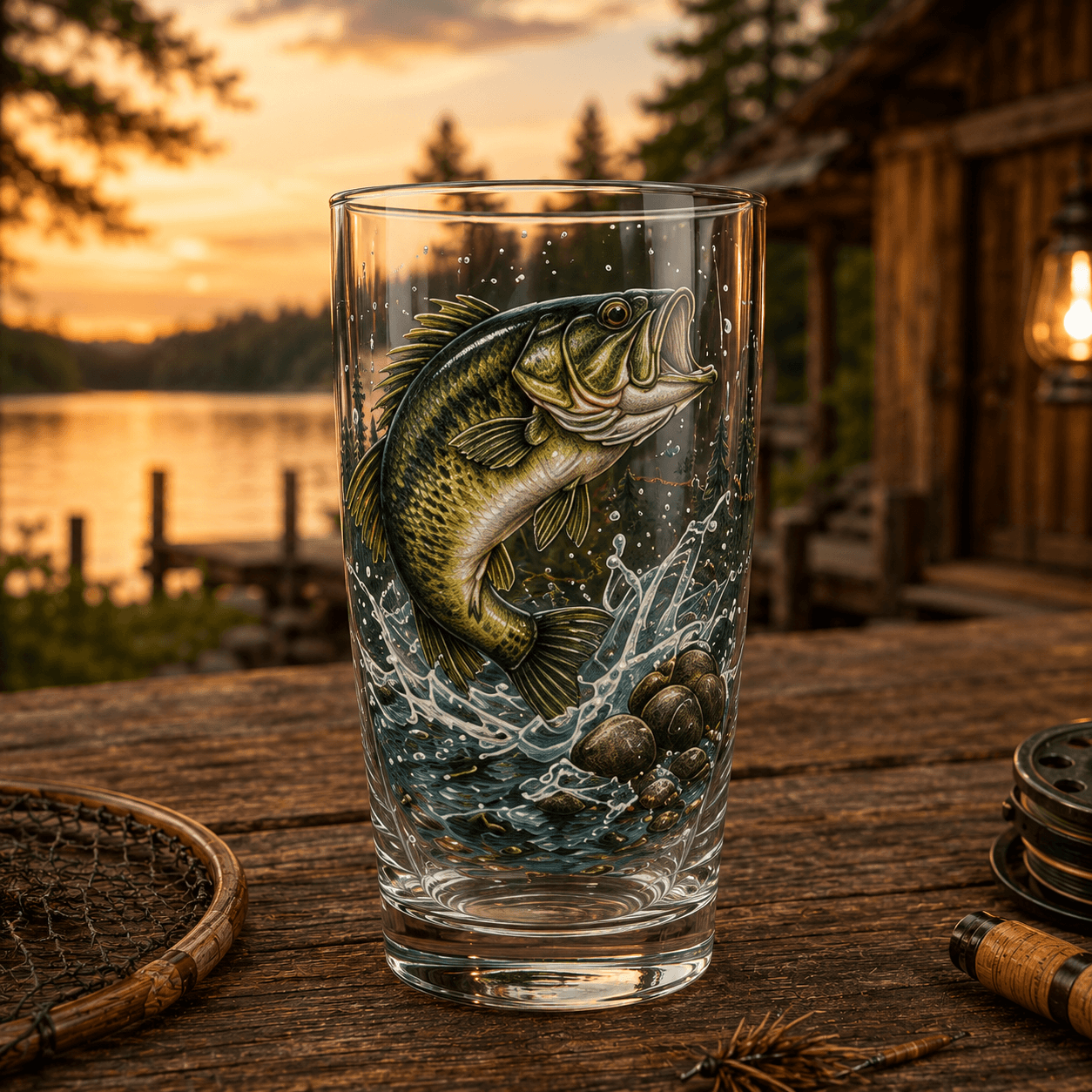✨🎣The Last Cast Fishing Pint Glass Collection - 7 Unique Angler Designs & Gift Box