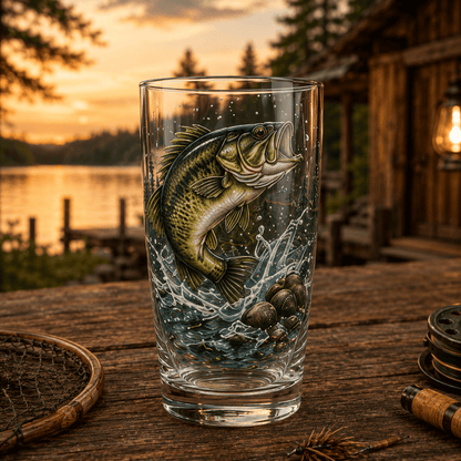 ✨🎣The Last Cast Fishing Pint Glass Collection - 7 Unique Angler Designs & Gift Box