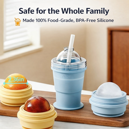 🔥Last Day 49% OFF - Foldable Ice Cup with Straw