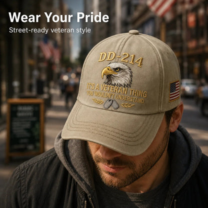 DD-214 Veteran Embroidered Cap