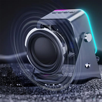 🔥50%OFF🔥 5-in-1 Wireless Speaker - Stereo Sound, RGB Light & Phone Stand