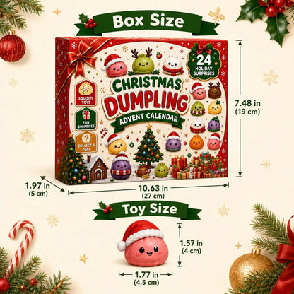 🎅 CHRISTMAS SPECIAL | 24 Days of Mini Squishies – Cute 2026 Advent Calendar with Daily Dumpling