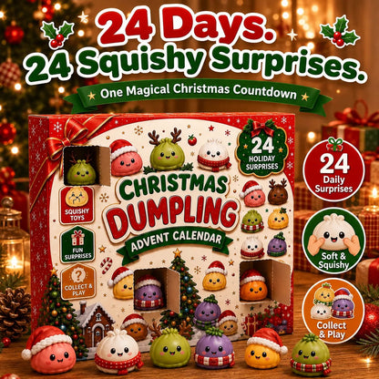 🎅 CHRISTMAS SPECIAL | 24 Days of Mini Squishies – Cute 2026 Advent Calendar with Daily Dumpling