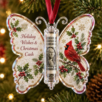 🦋Butterfly Christmas Money Gift Ornament 🎄✨
