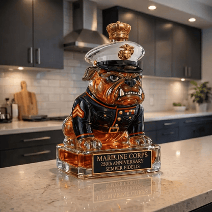 Limited-Time Offer 250th Anniversarymilitary-Inspired Bulldogwhiskey Decanter Set