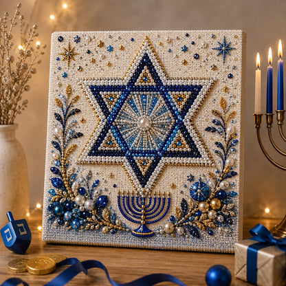 🎁Last Day 49% OFF - 🕎✨DIY Hanukkah Pearl Art Kit