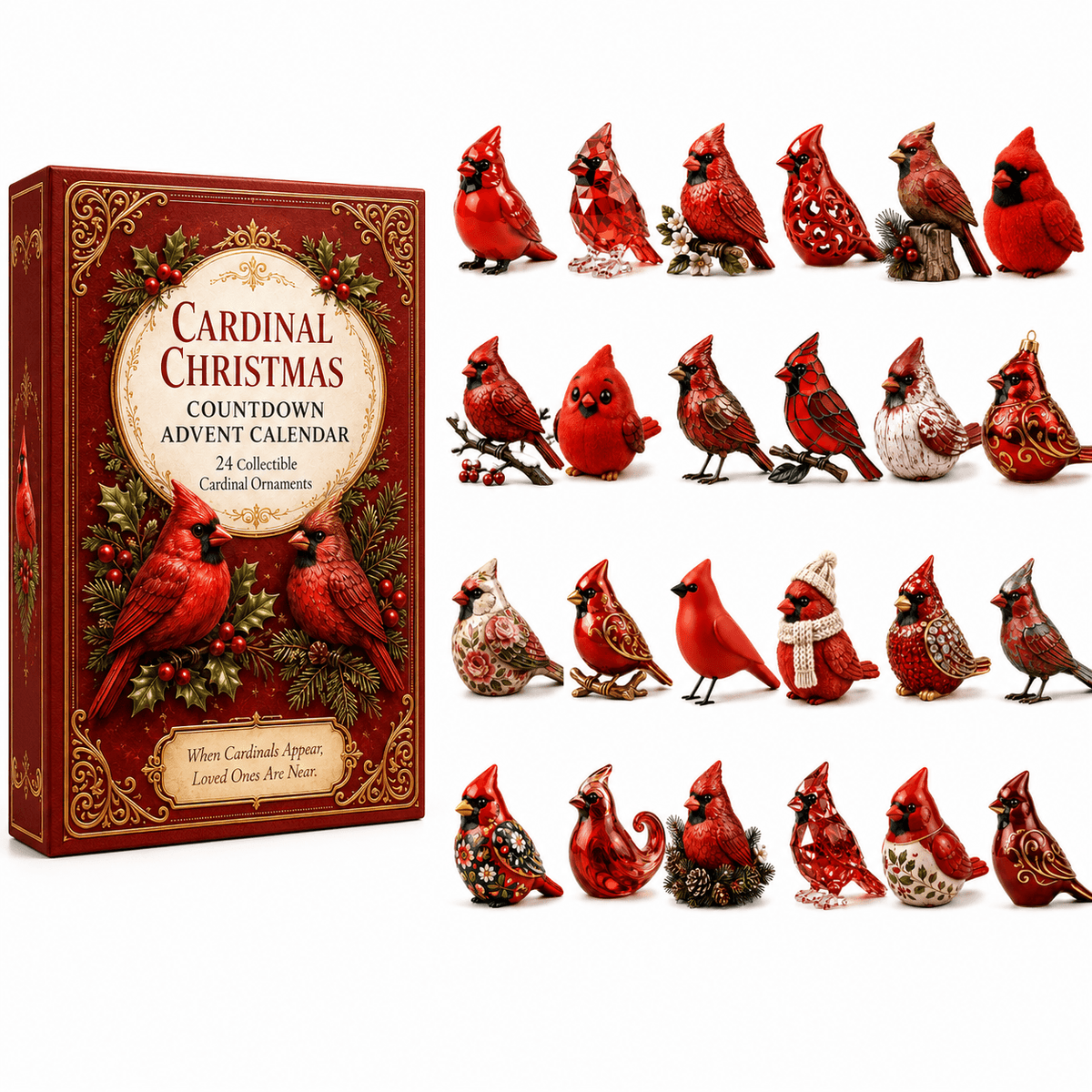Last 50 pcs ⏰ High- quality model ✨ Cardinal Christmas 24-Day Countdown Calendar - Limited Anniversary Edition