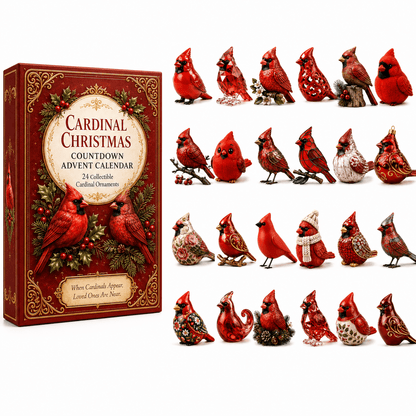 Last 50 pcs ⏰ High- quality model ✨ Cardinal Christmas 24-Day Countdown Calendar - Limited Anniversary Edition