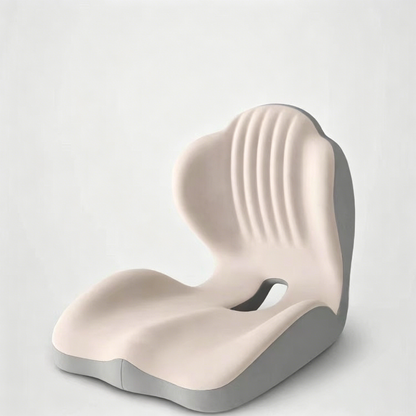 Ergonomic Memory Foam Seat Cushion with Lumbar & Back Support, Relieves Back Pain,Reduces Pressure