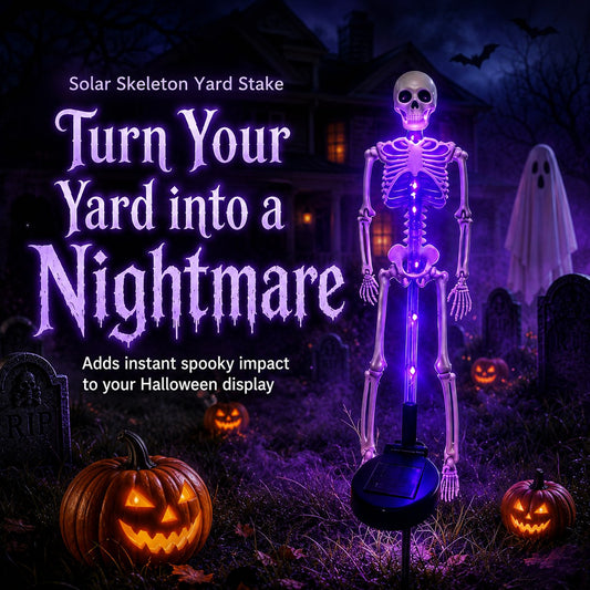 💥LAST DAY 50% OFF🔥💀Solar Skeleton Yard Stake