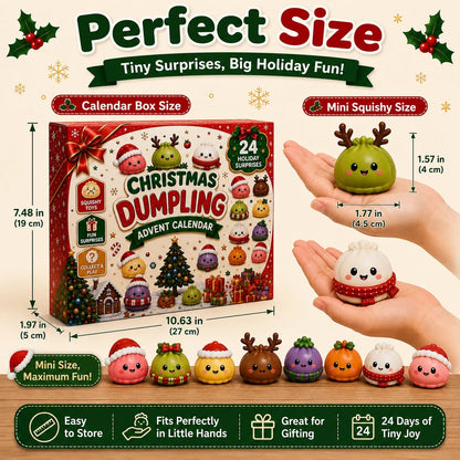 🎅 CHRISTMAS SPECIAL | 24 Days of Mini Squishies – Cute 2026 Advent Calendar with Daily Dumpling