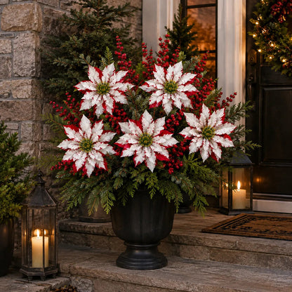 ❀Last Day 49% OFF - Christmas Poinsettia Planter Inserts