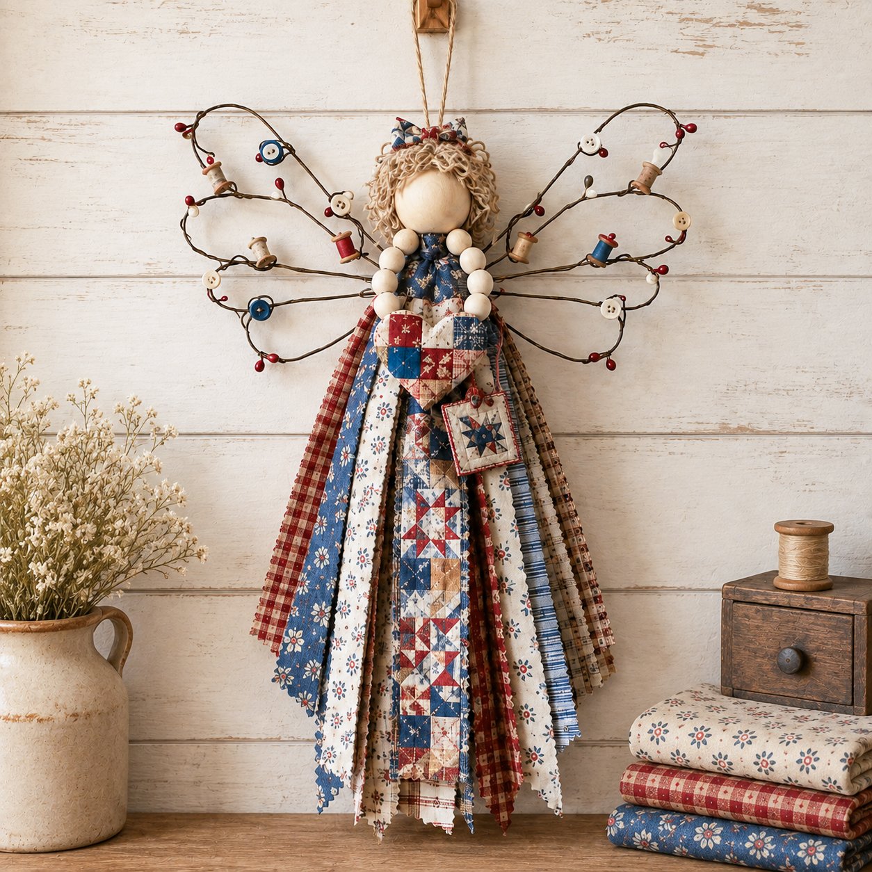 🔥HOT SALE - Angel Fabric Hanging DlY Kit
