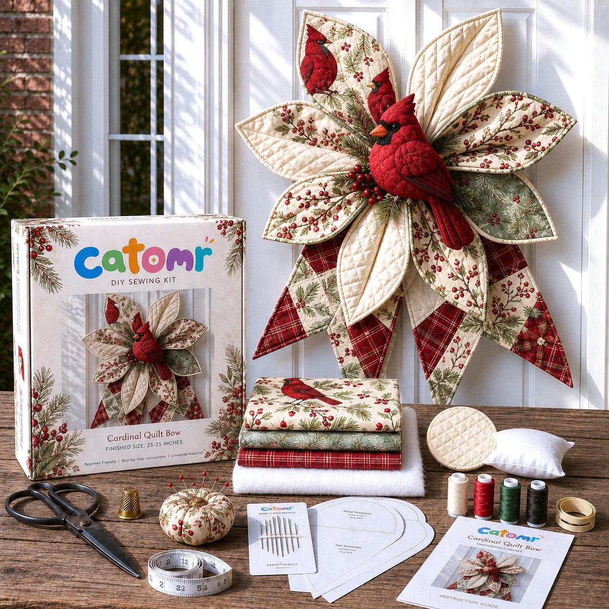 🔥Last Day 50% OFF- Large Patchwork Bow Sewing Kit💕