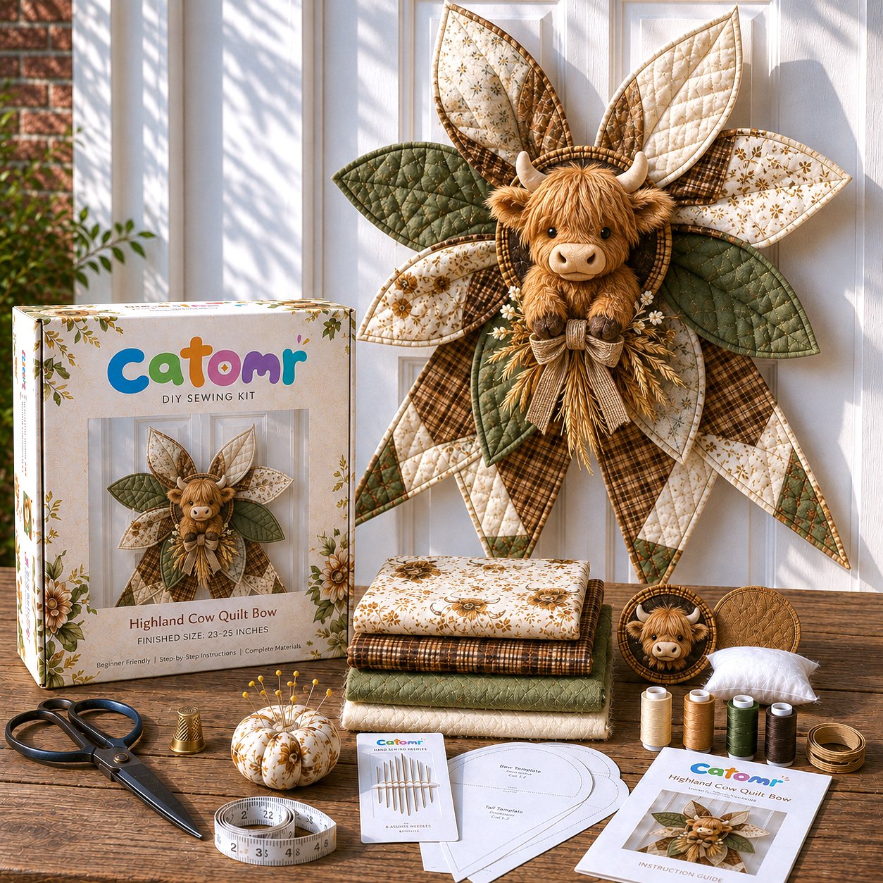 🔥Last Day 50% OFF- Large Patchwork Bow Sewing Kit💕