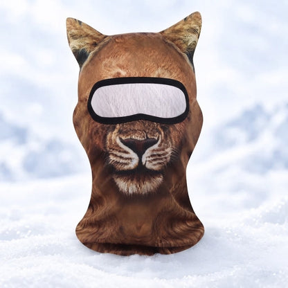 🔥3D Cat Ski Mask with Ears Funny Windproof Balaclava for Skiing & Festivals