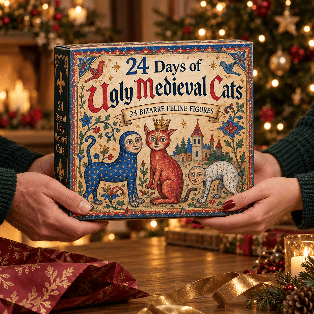 🐈🏰 24 Days of Ugly Medieval Cats – Hilariously Weird Cat Advent Calendar 2026