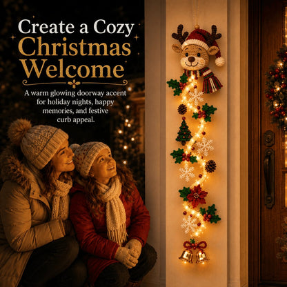 ⏳ Last Day 49% OFF – 🎄Glowing Christmas Door Hanger | 6 Festive Lighted Designs with Warm Glow, Dimensional Details & Space-Saving Vertical Décor ✨