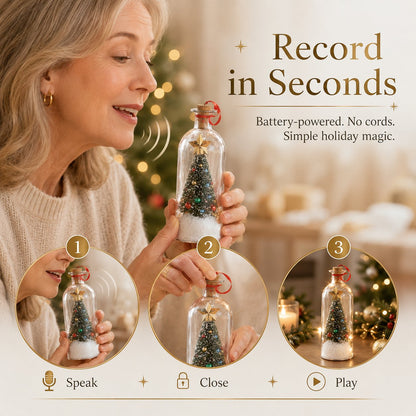 🎅🎄A Christmas Sale -Recordable Christmas Tree Message In A Bottle