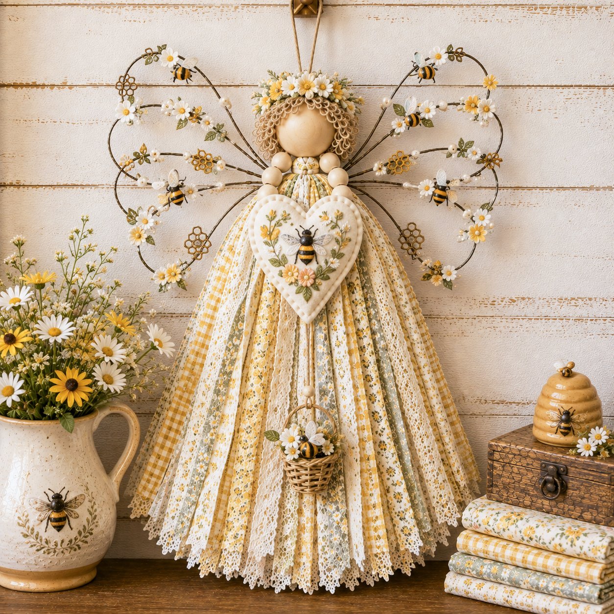 🔥HOT SALE - Angel Fabric Hanging DlY Kit