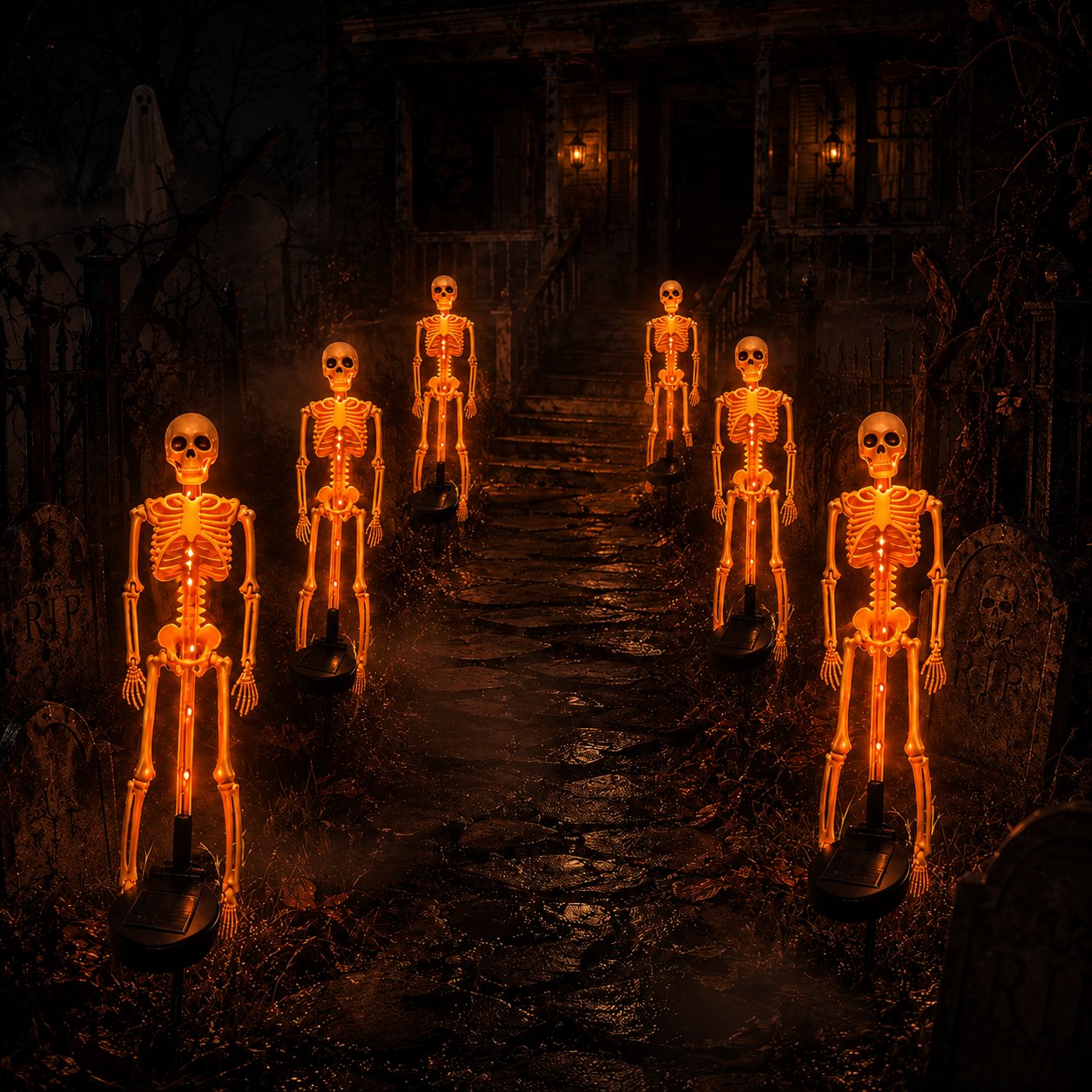 💥LAST DAY 50% OFF🔥💀Solar Skeleton Yard Stake