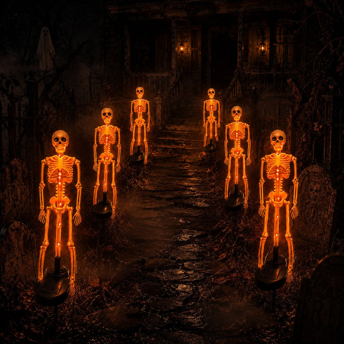 💥LAST DAY 50% OFF🔥💀Solar Skeleton Yard Stake