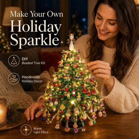 🎄🔥 Last Day 49% OFF✨DIY Beaded Christmas Tree Kit🎅
