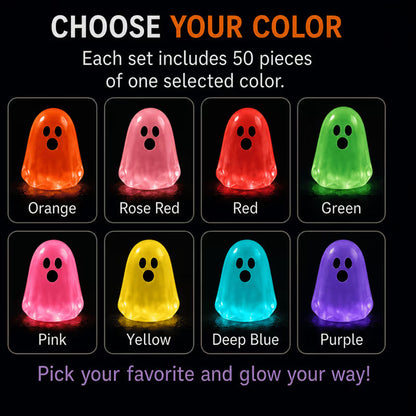 ⏳Last day 49% OFF - 👻Glow In Dark Cute Ghost Resin Bead Set