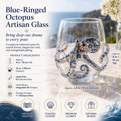 Last Day Promotion: The Perfect Beach House Gift 3d Ocean Animal Artisan Glassware