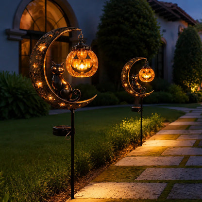 🎃Halloween Early Bird Sale | 49% OFF Pumpkin Moon Garden Stake Light