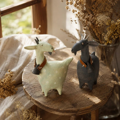🔥Whimsical Farmhouse Goat Figurines🐐