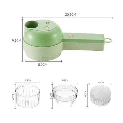 4-in-1 manual electric vegetable cutter SetMultifunction cordless food processor