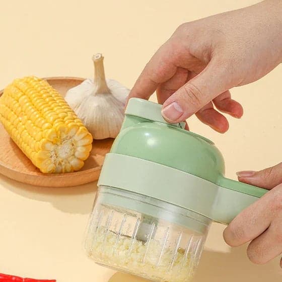4-in-1 manual electric vegetable cutter SetMultifunction cordless food processor