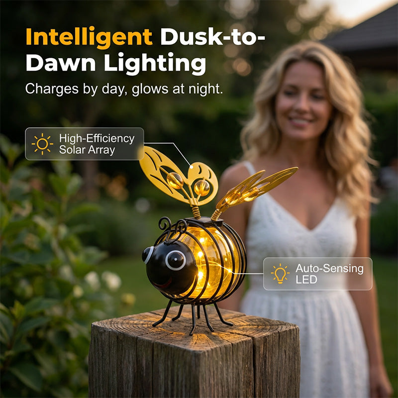 🐝💡Solar Powered HangingBee Garden Light