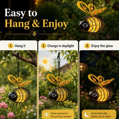 🐝💡Solar Powered HangingBee Garden Light